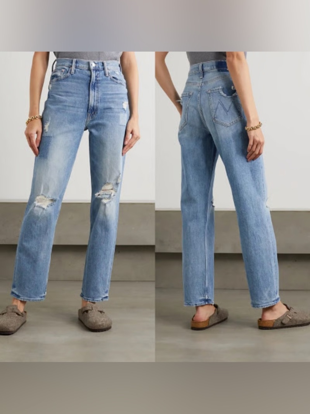 Mother Denim High Waist Study Hover “We Are Castaways” 29